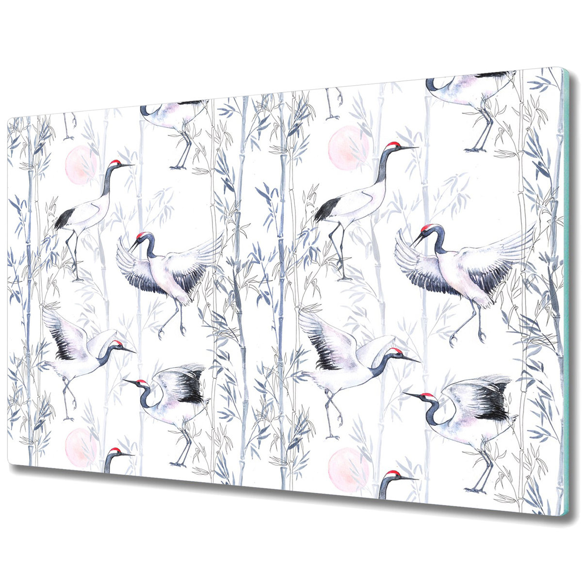 Deski Do Krojenia z Wyjątkowymi Detalami - Taniec żurawi - 80x52 cm