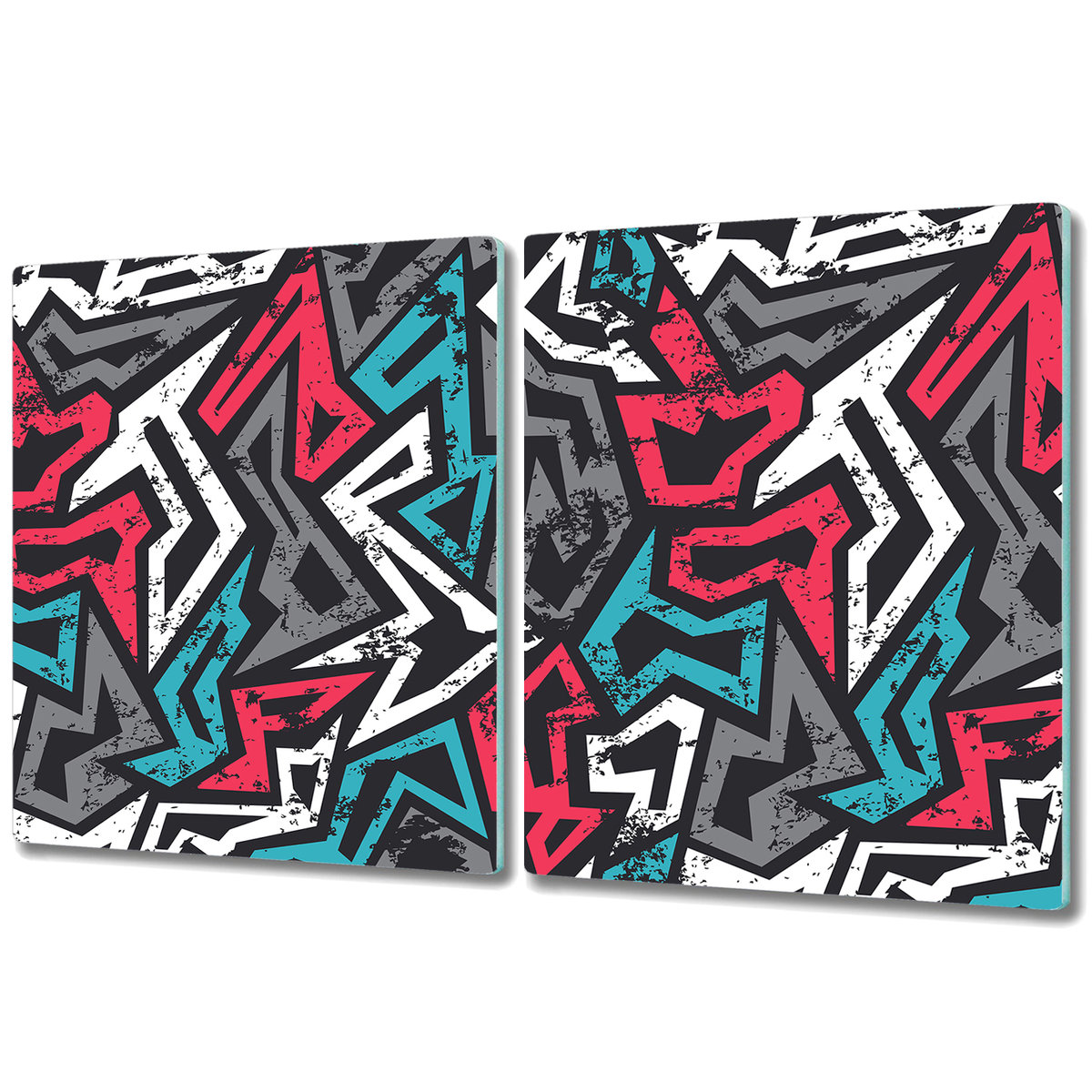 Deski Do Krojenia z Wyjątkowymi Detalami - 2x 40x52 cm - Graffiti