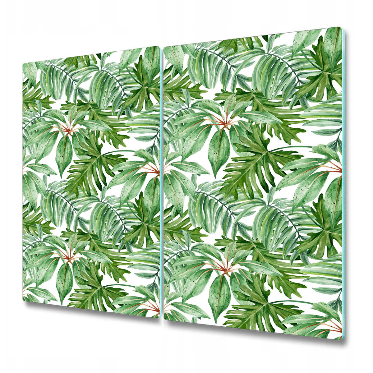 Funkcjonalna Deska Kuchenna - Osłona indukcji - Liście bananowca - 2 sztuki 30x52 cm