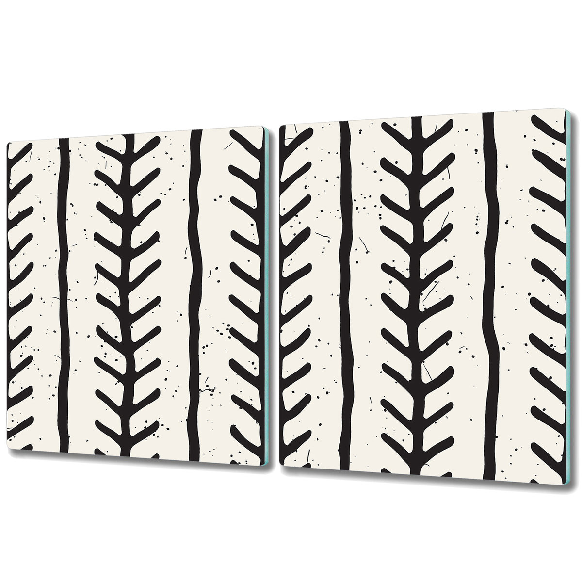 Nowoczesna Deska Kuchenna - 2x 40x52 cm - Wzór w jodełkę