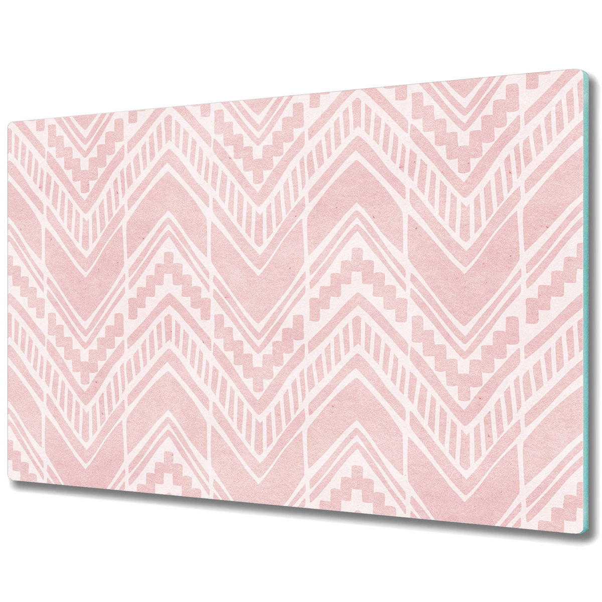 Stylowa Deska Do Krojenia ze Szkła Hartowanego - Piękny wzór Bohtka Azteków - 80x52 cm