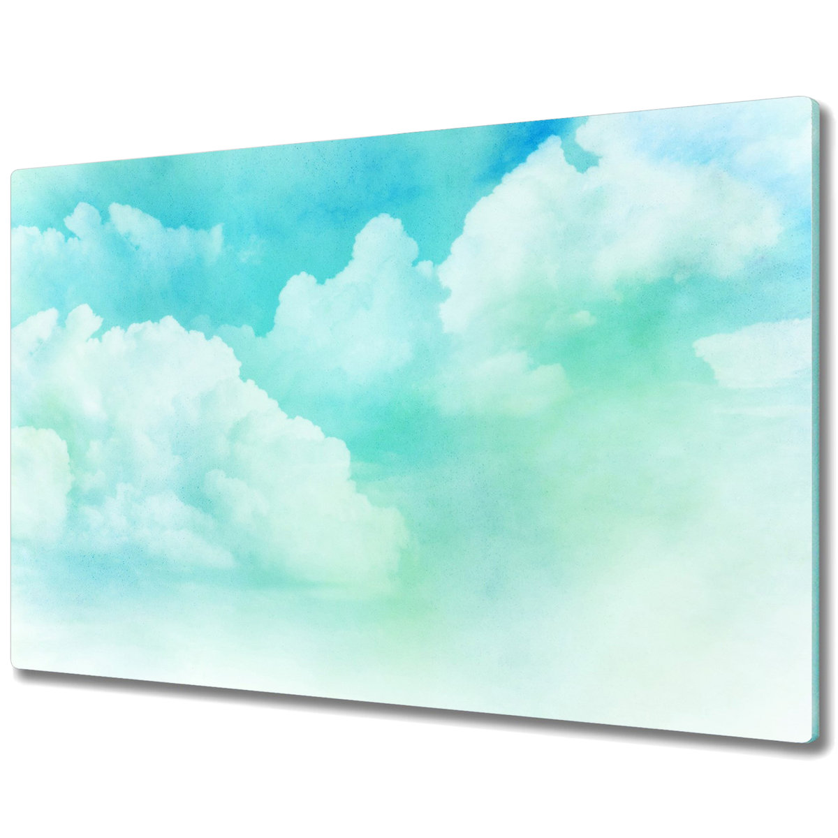 Szklane Deski Kuchenne - Dekoracyjny Element - Abstrakcja chmury - 80x52 cm