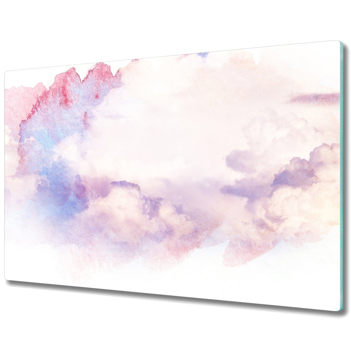 Stylowa Deska Do Krojenia ze Szkła - Abstrakcja chmury - 80x52 cm