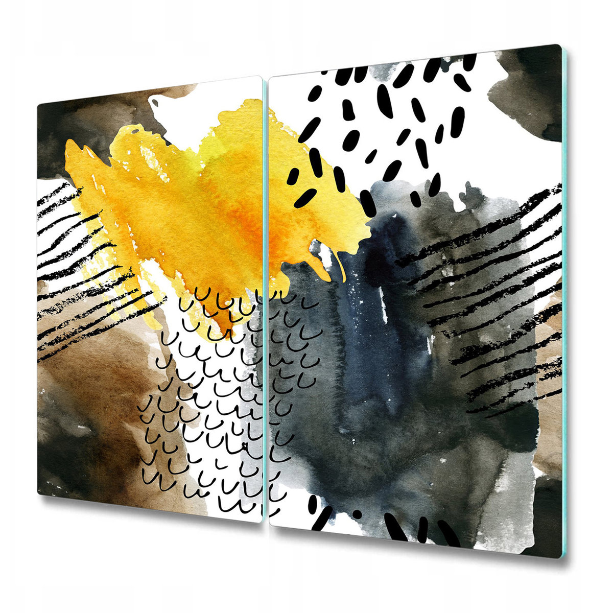 Dwuczęściowa Deska Kuchenna ze Wzorem - Jesienne kolory - 2x30x52 cm