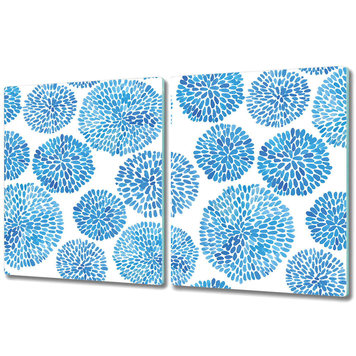 Deska Kuchenna z Wyjątkowym Printem - 2x 40x52 cm - Japoński wzór kwiatowy