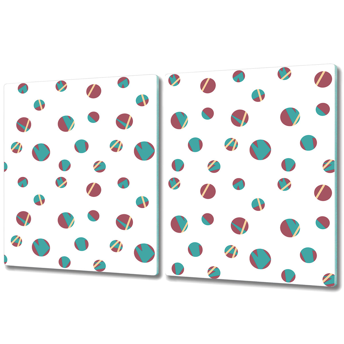 Deski Do Krojenia z Wyjątkowymi Detalami - 2x 40x52 cm - Kolorowe kropki
