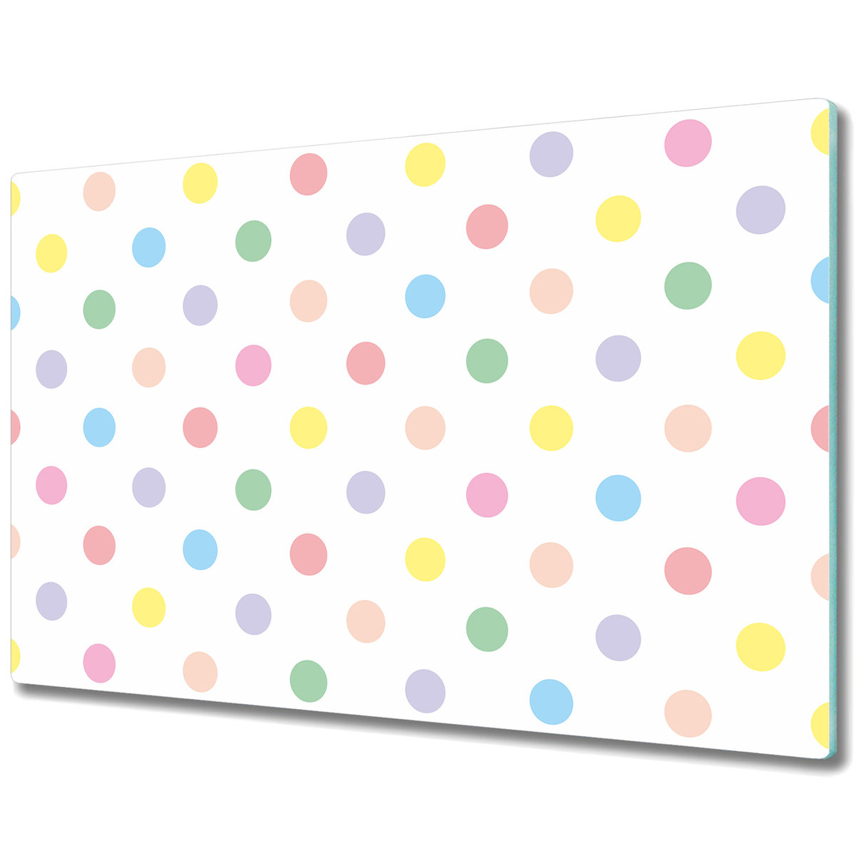 Deska Kuchenna z Wyjątkowym Printem - Kropki kolorowe - 80x52 cm
