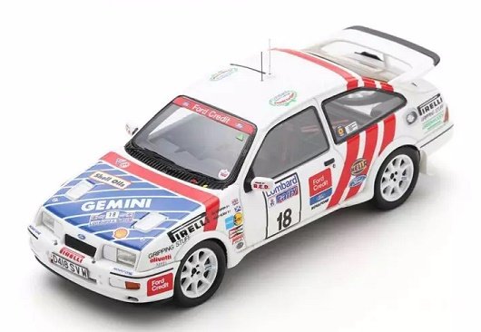 Spark Model Ford Sierra Rs Cosworth #18 3Rd Rallye  1:43 S8702