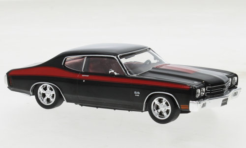 Ixo Models Chevrolet Chevelle Ss Black Red 1970 1:43 Clc477