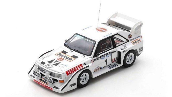 Spark Model Audi S1 Quattro No.1 British Ulster Ral 1:43 S7898