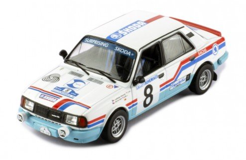 Ixo Models Skoda 130 L #5 6Th Rally Bohemia 1988  1:43 Rac408