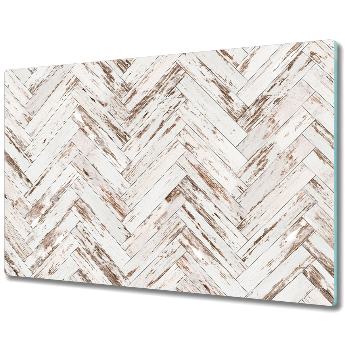 Szklane Deski Kuchenne z Unikalnymi Wzorami - Drewniana podłoga - 80x52 cm