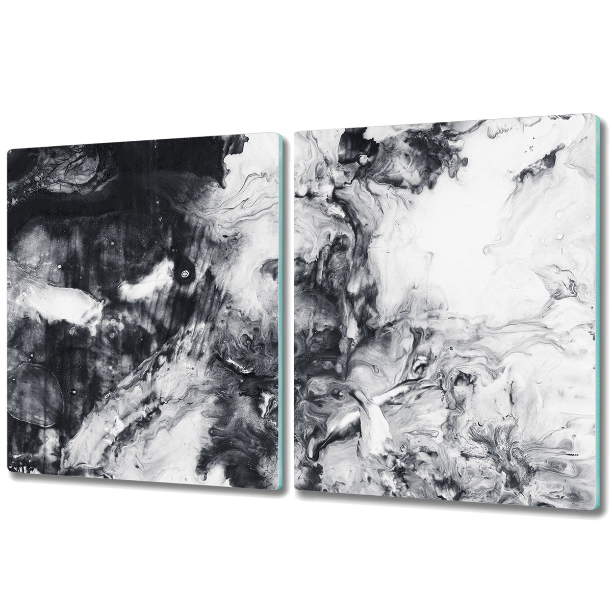 Nowoczesna Deska Kuchenna - 2x 40x52 cm - Plamy z farby abstrakcja