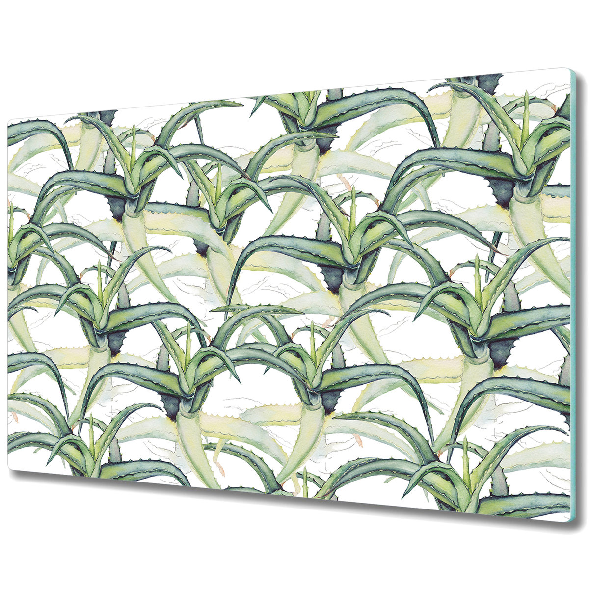 Deski Kuchenne ze Stylowym Ozdobnym nadrukiem - Obraz Aloes - 80x52 cm