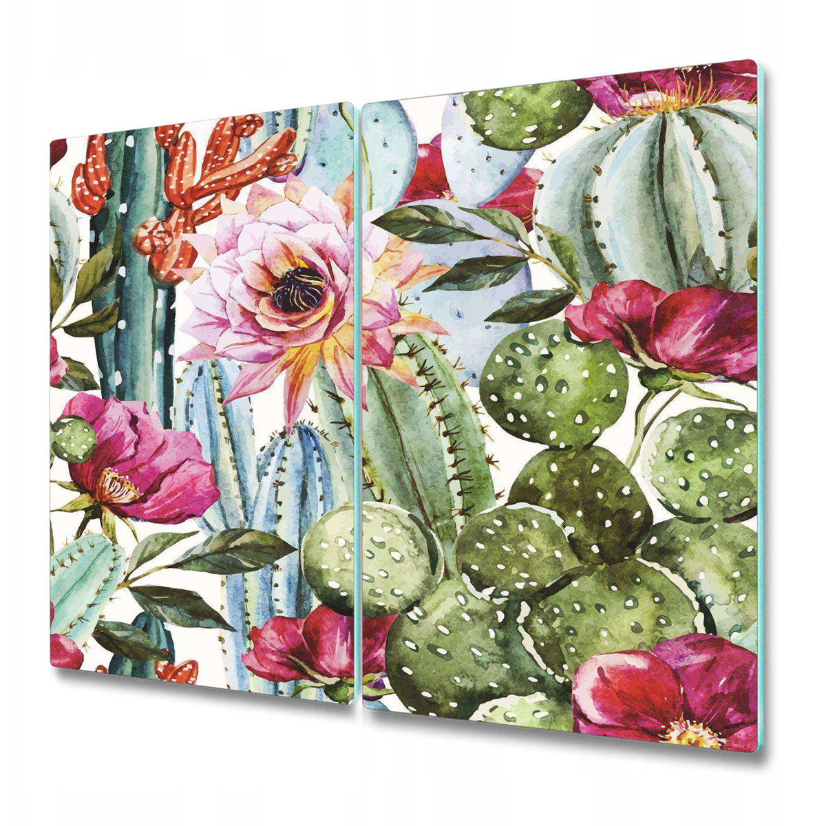 Nowoczesna Deska Kuchenna - Tropikalny ogród - 2x30x52 cm