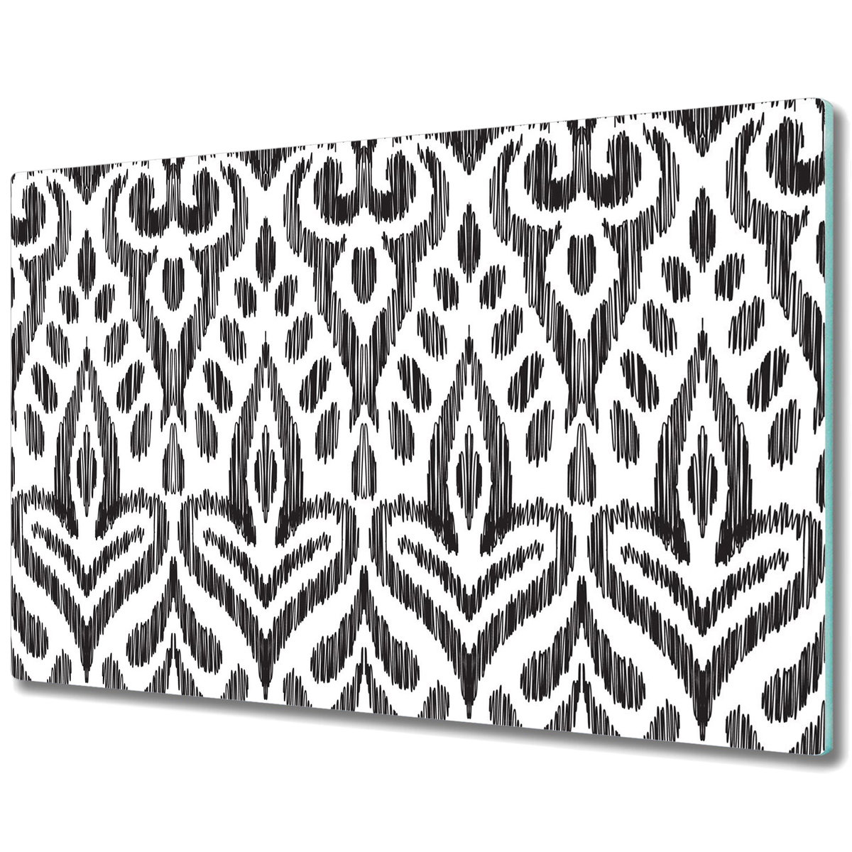 Dekoracyjna Deska Kuchenna ze Szkła - Afrykański wzór - 80x52 cm