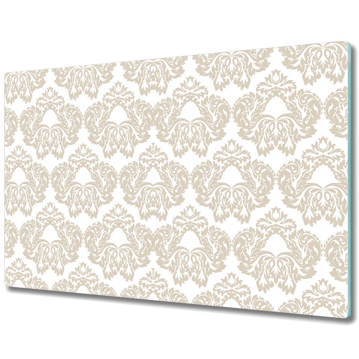 Duża Deska Kuchenna z Nadrukiem - Barokowy kwiatowy wzór - 80x52 cm