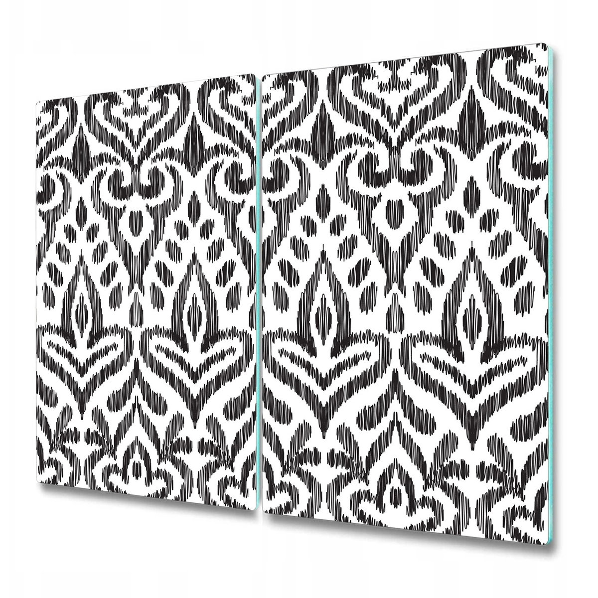 Dekoracyjna Deska Kuchenna ze Szkła - Afrykański wzór - 2 sztuki 30x52 cm