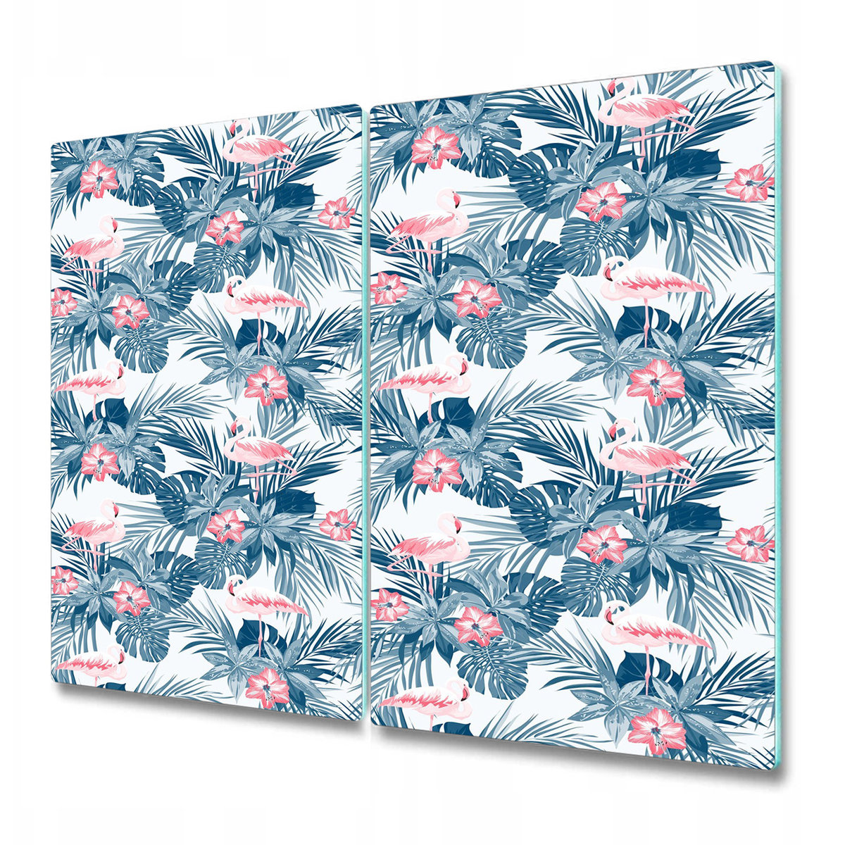 Deska Kuchenna z Wyjątkowym Printem - Flamingi i plamy - 2x30x52 cm