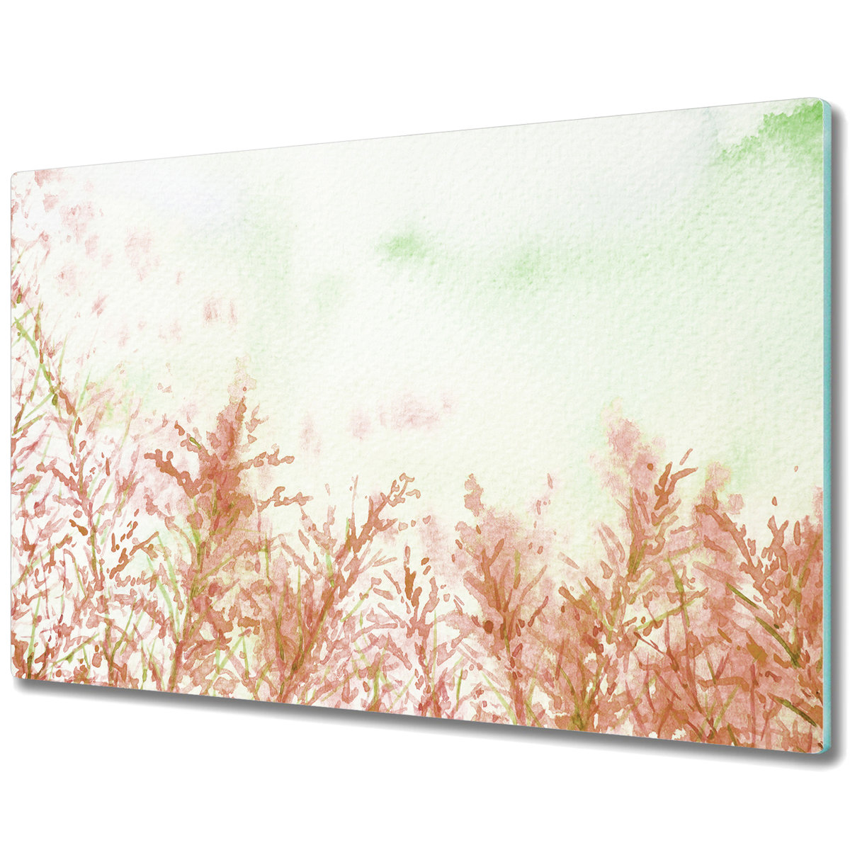 Duża Deska Kuchenna z Nadrukiem - Akwarela krajobraz - 80x52 cm