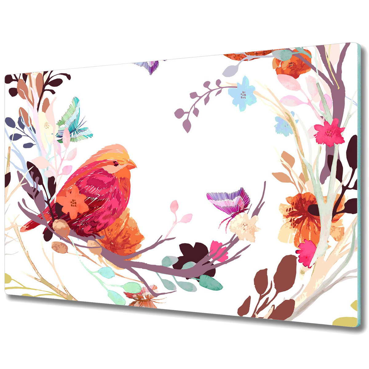 Deski Do Krojenia z Wyjątkowymi Detalami - Ptaki na gałęzi - 80x52 cm