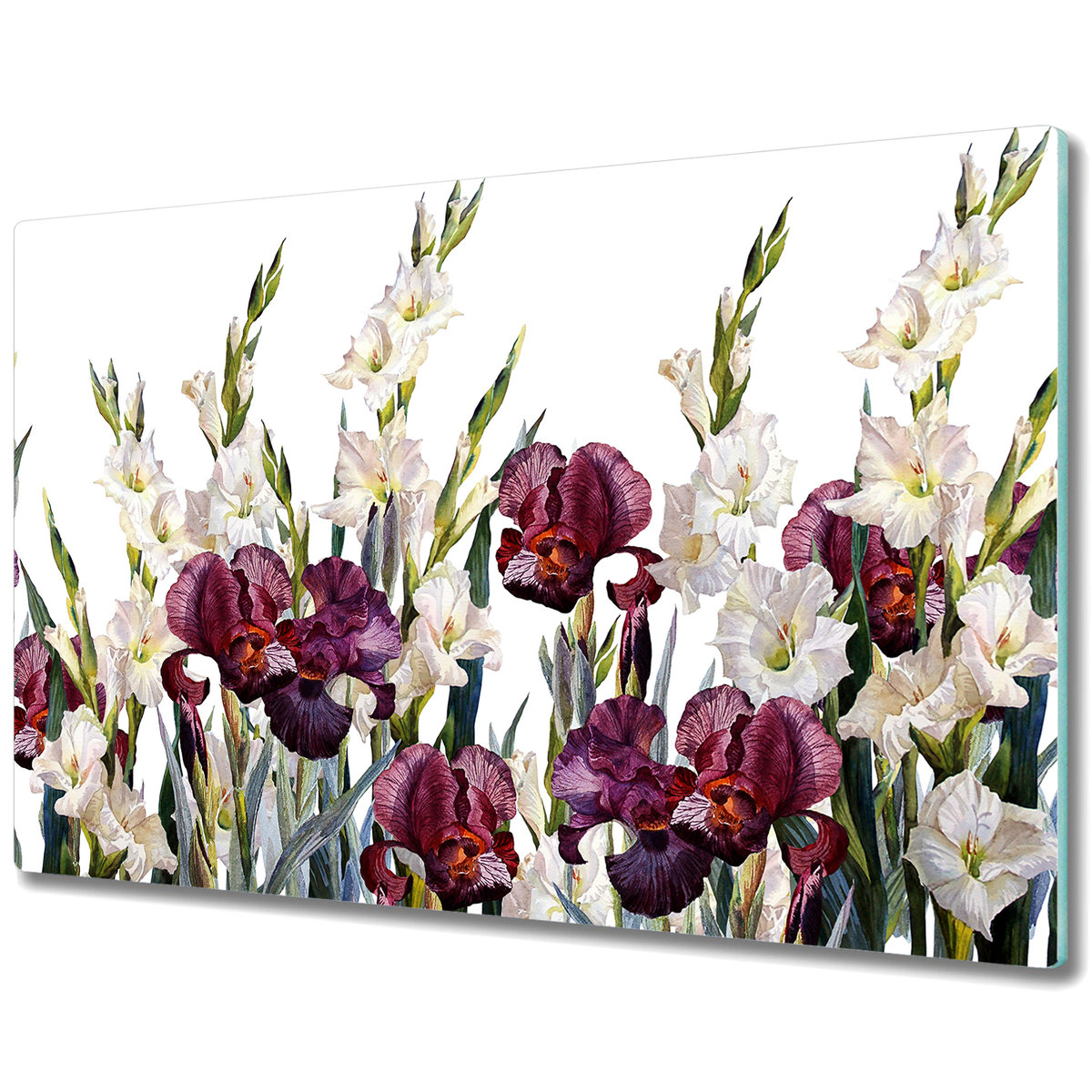 Nowoczesna Deska Kuchenna - Łąka w stylu vintage - 80x52 cm