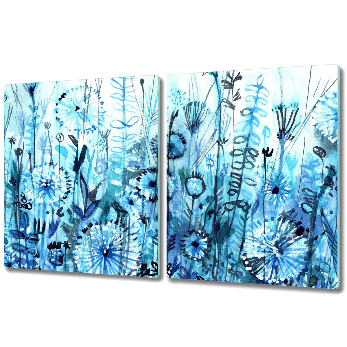 Deski Do Krojenia z Wyjątkowymi Detalami - 2x 40x52 cm - Zarośla