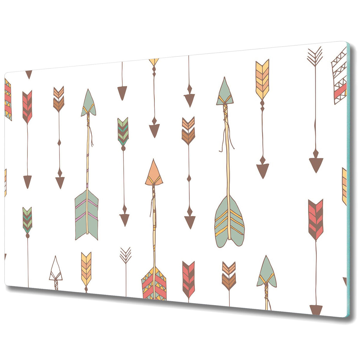 Dekoracyjna Deska Kuchenna ze Szkła - Indyjskie strzały - 80x52 cm