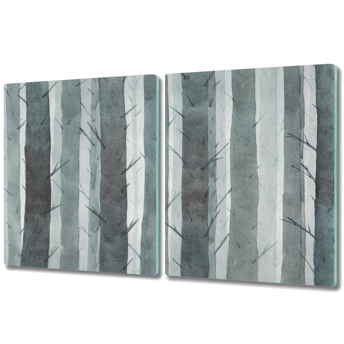 Duża Deska z Dwóch Części - Print - 2x 40x52 cm - Wzór paski 3D