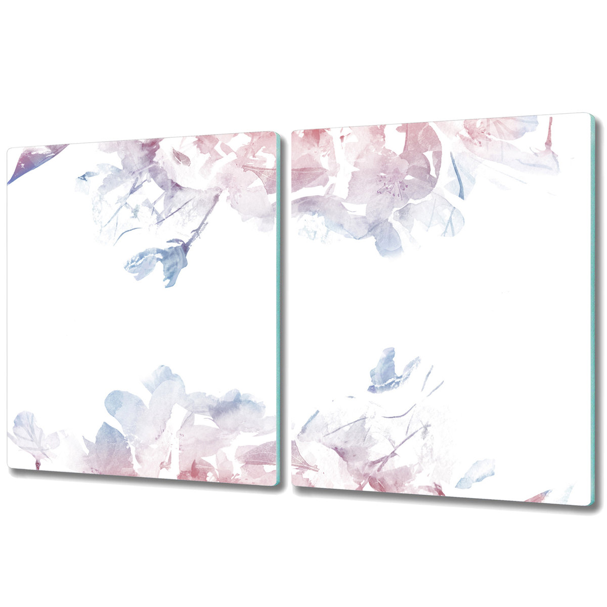 Duża Deska z Dwóch Części - Print - 2x 40x52 cm - Pastelowe róże