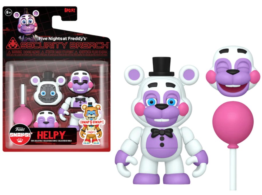 five nights at freddy's freddy fnaf helpy snap funko pop! figurka