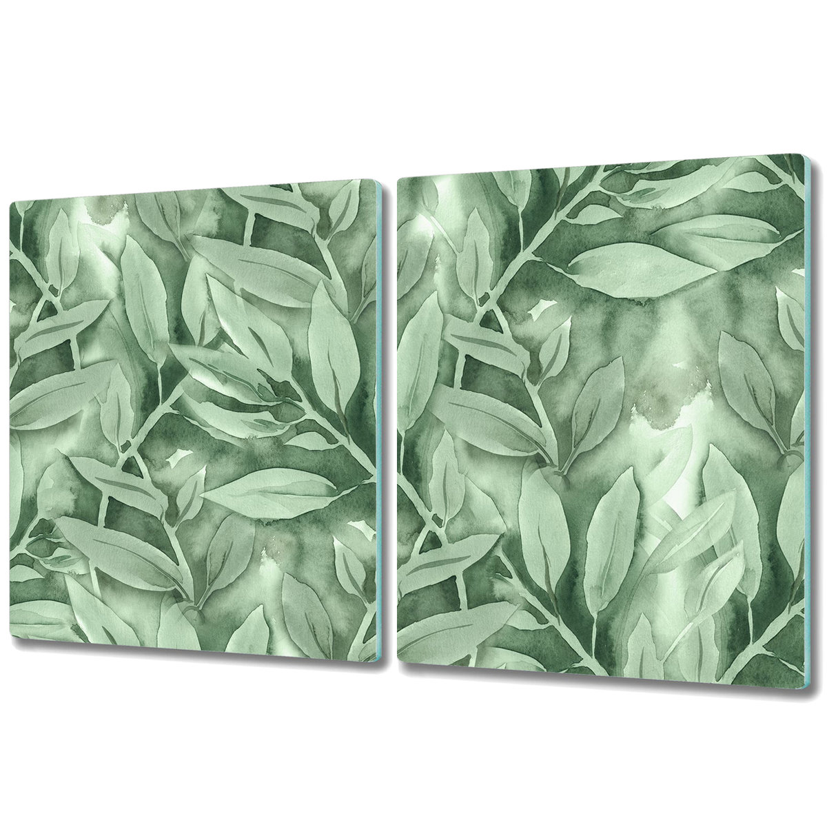 Nowoczesna Deska Kuchenna - 2x 40x52 cm - Gładkie liście