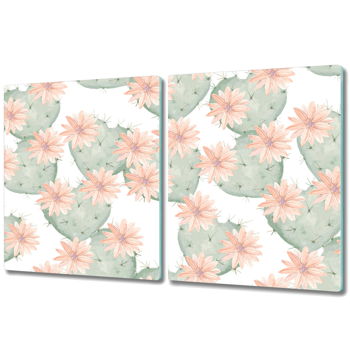 Nowoczesna Deska Kuchenna - 2x 40x52 cm - Meksyk kaktus