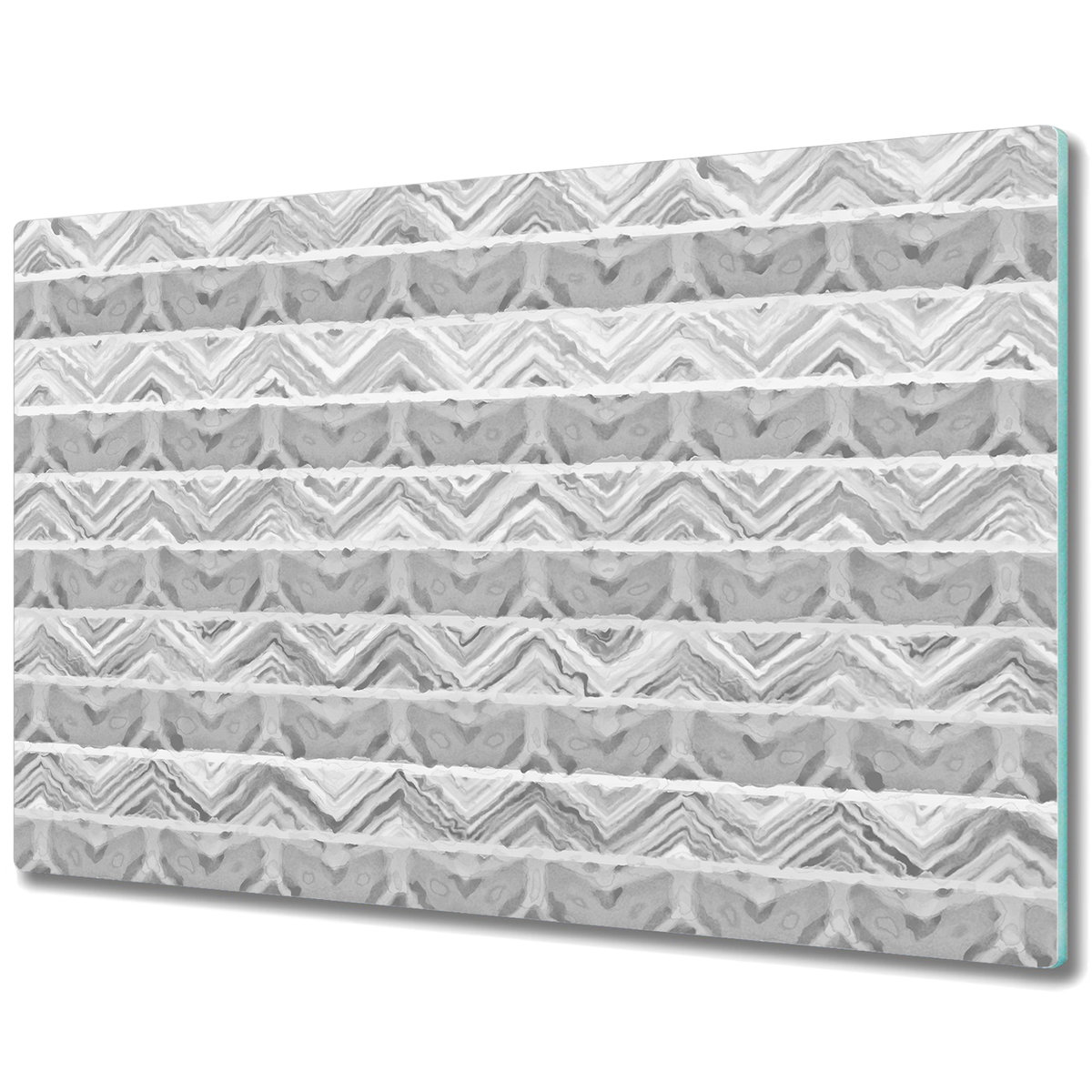 Dekoracyjna Deska Kuchenna ze Szkła - Akwarelowe linie skandynawski styl - 80x52 cm