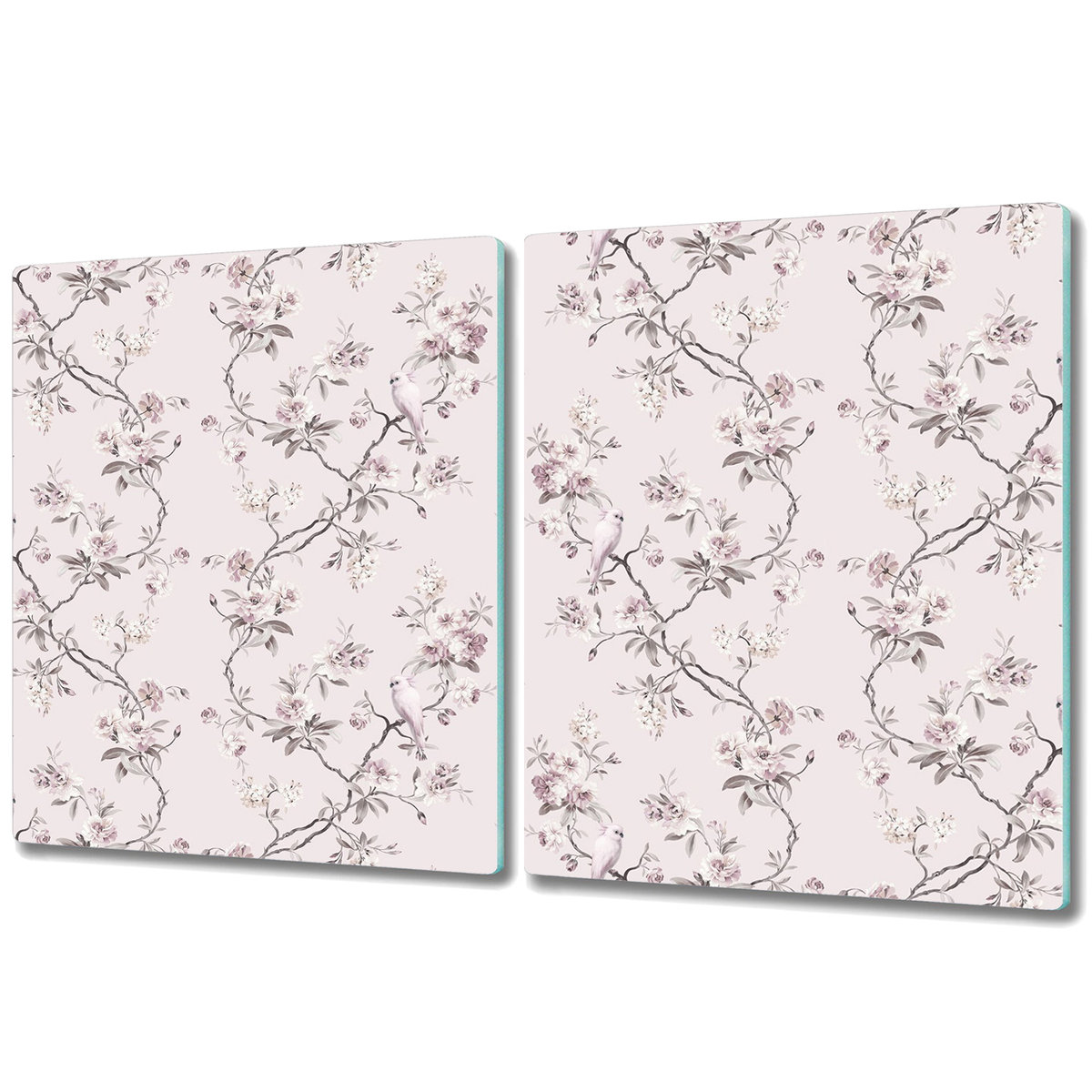 Deska Kuchenna z Wyjątkowym Printem - 2x 40x52 cm - Ptaki na gałęziach