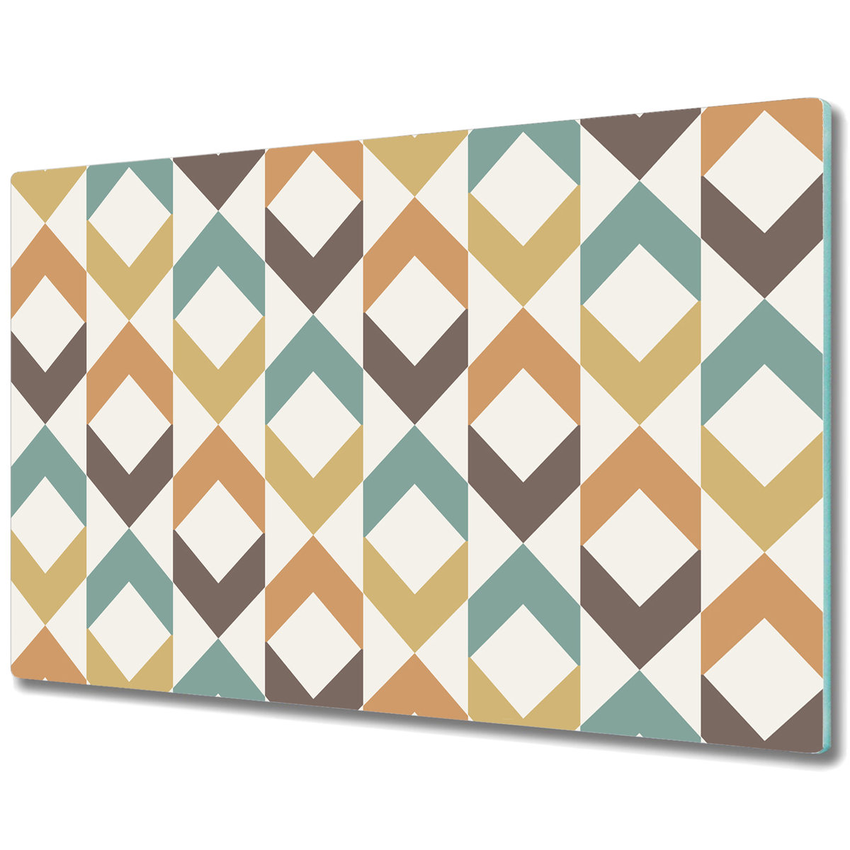 Duża Osłona na Blat Kuchenny - Osłona - Retro abstrakcyjne kształty - 80x52 cm