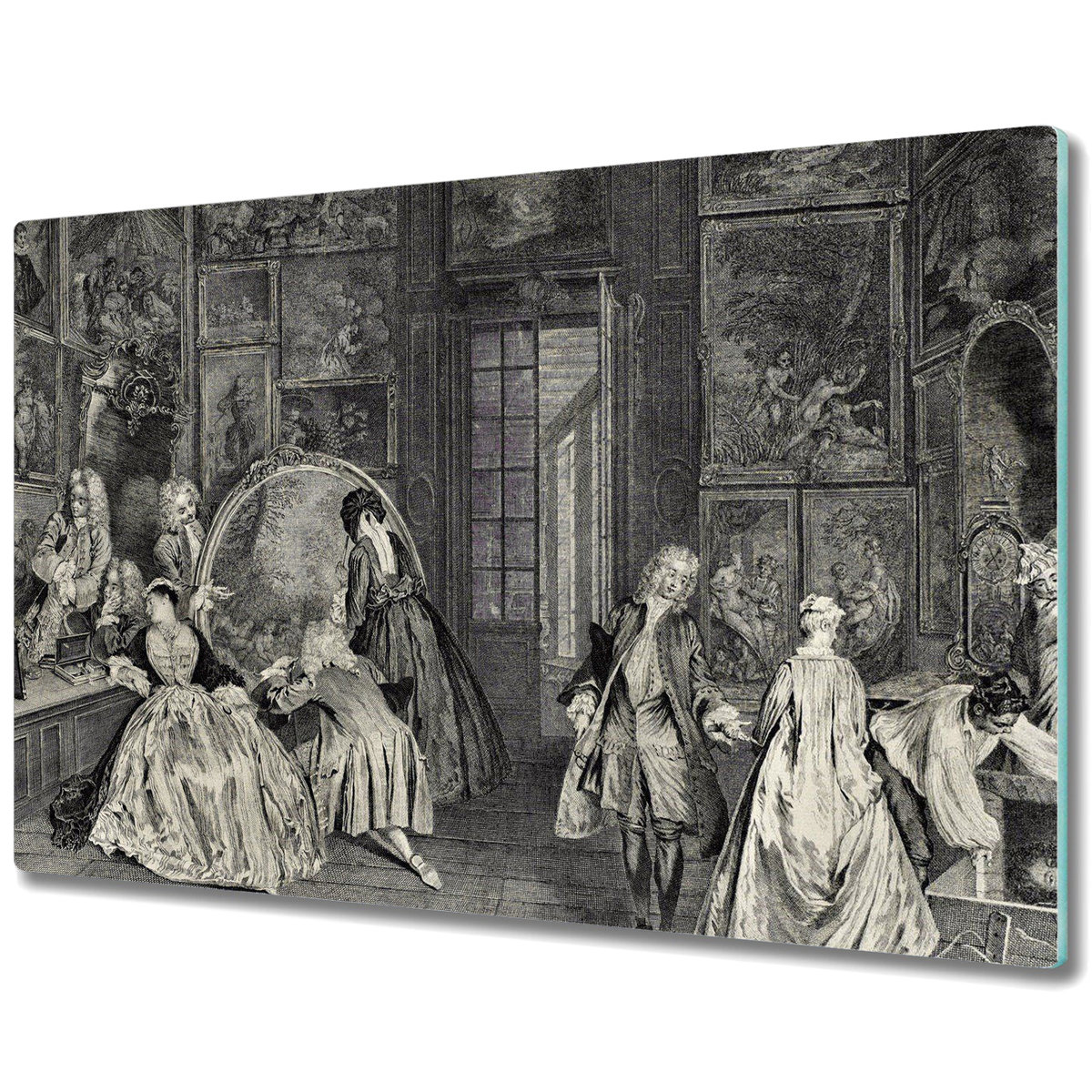 Deska Kuchenna z Wyjątkowym Printem - Sztuka w stylu wiktoriańskim - 80x52 cm