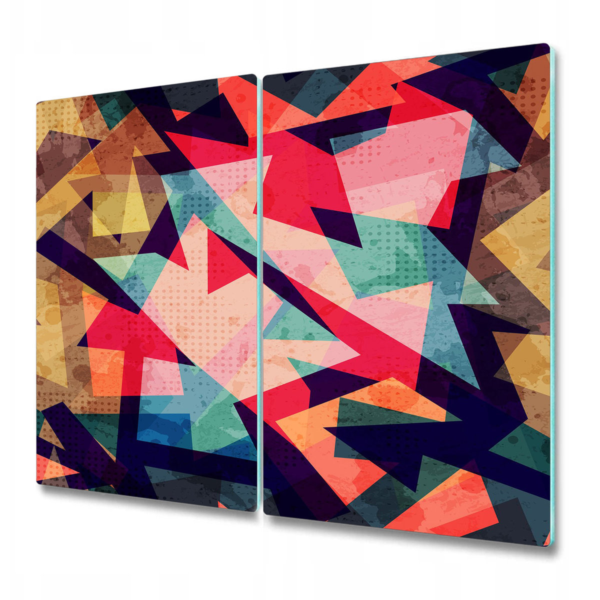 Ozdobna Deska Kuchenna ze Szkła Hartowanego - Jesienna abstrakcja - 2x30x52 cm