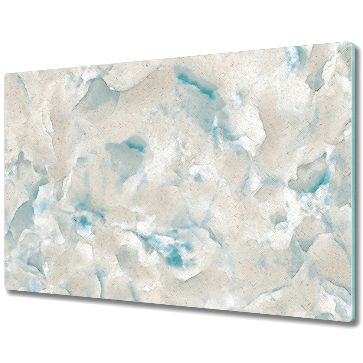 Deska Kuchenna ze Szkła Hartowanego - Naturalna Marmurowa Abstrakcja - 80x52 cm