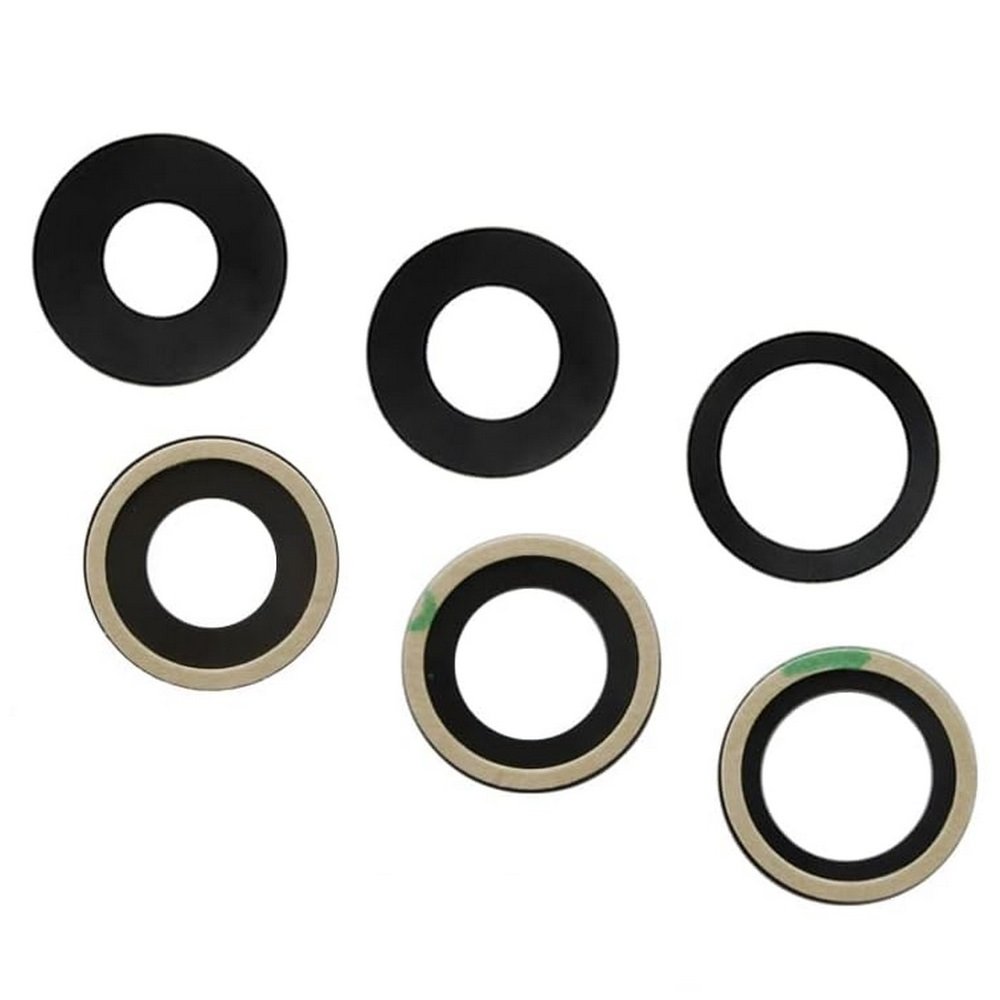 Szkło aparatu szkiełko oczko oko tylnej kamery soczewka szybka tył + klej iPhone 15 Pro Max (3 szt.)