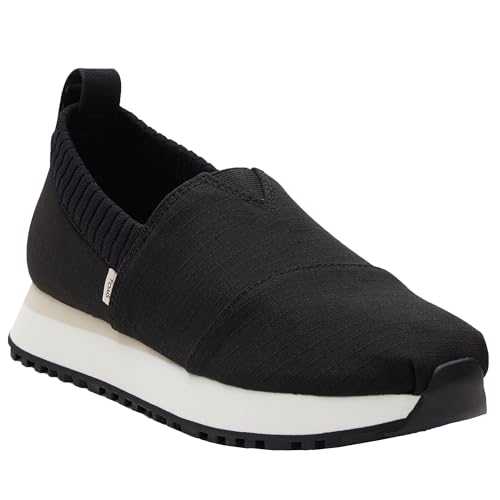 TOMS Damskie buty sportowe Alp Resident 2.0, Czarny Ripstop z recyklingu, 38.5 EU
