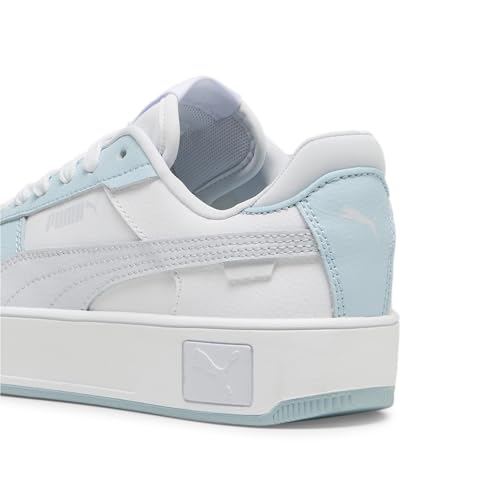 PUMA Carina Street Jr Trampki dziewczęce i dziewczęce, Puma White Silver Mist, 39 EU