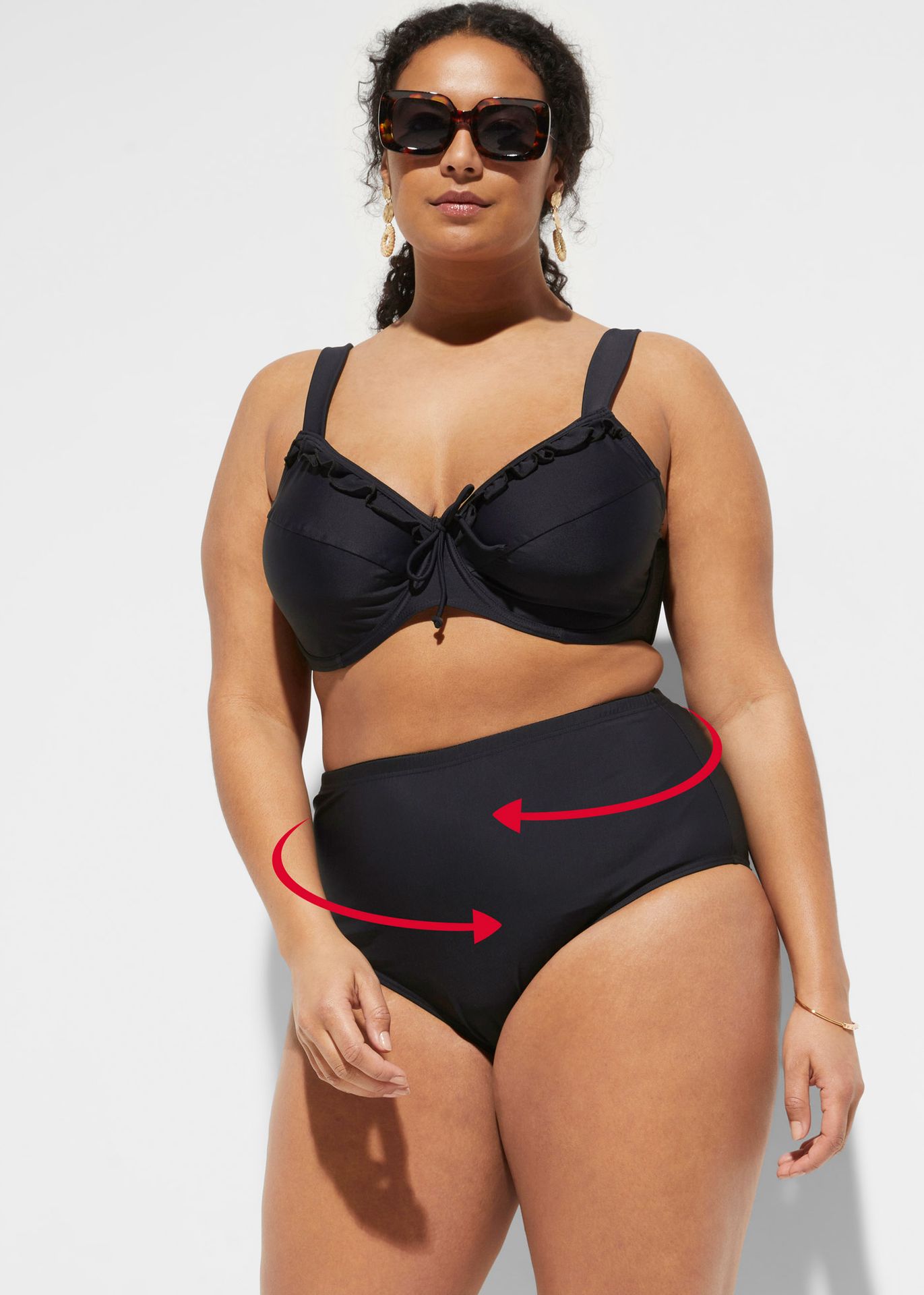 Figi bikini shape, lekki stopień modelowania sylwetki - bonprix