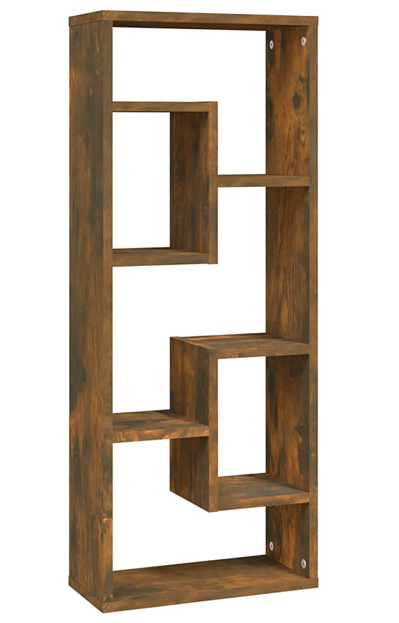 Nowoczesny regał wiszący lub stojący przydymiony dąb F9-T16