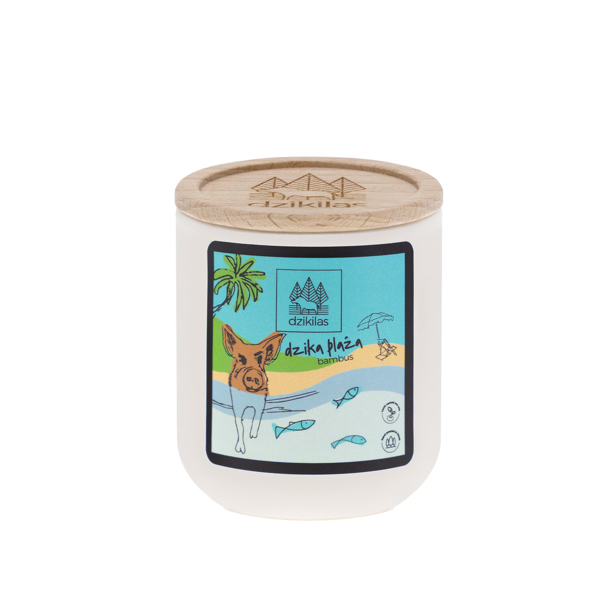 dzikilas - Dzika plaża - świeca rzepakowa 90 ml