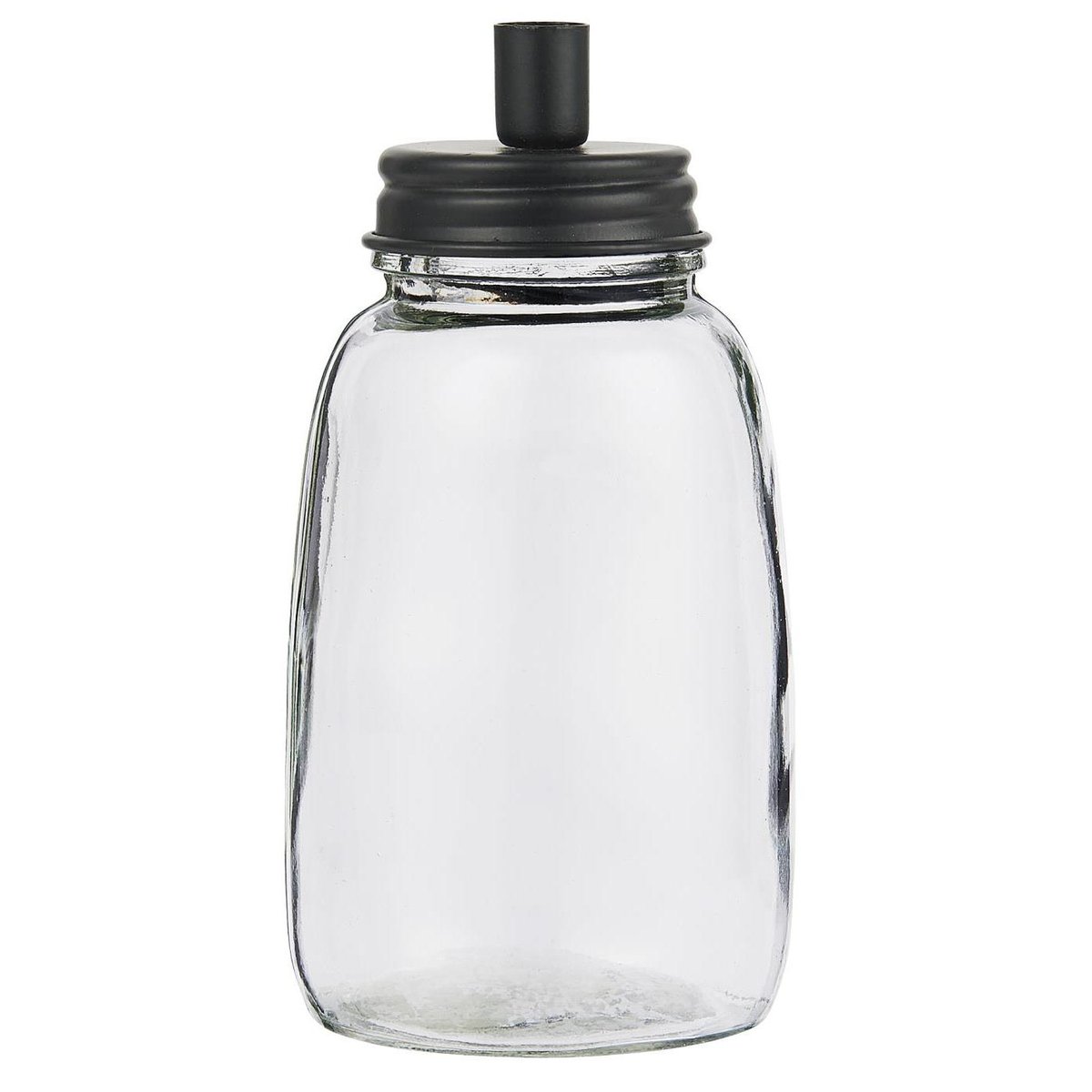 Świecznik Szkło/Metal Czarny Na Cienką Świeczkę IB LAURSEN