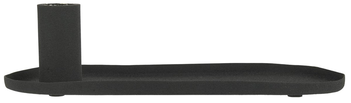 Świecznik Metalowy Czarny Podłóżny IB Laursen