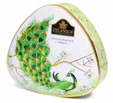 ﻿Herbata Zielona Liściasta ZYLANICA PEACOCK COLLECTION GREEN PUSZKA 100 g