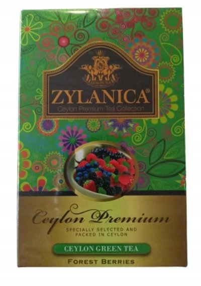 Herbata Liściasta zielona Owoce Leśne ZYLANICA PREMIUM GREEN TEA GP FORREST BERRIES PIECES 100g