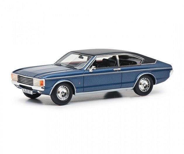 Schuco Ford Granada Coupe Dark Blue With B 1:43 450914200